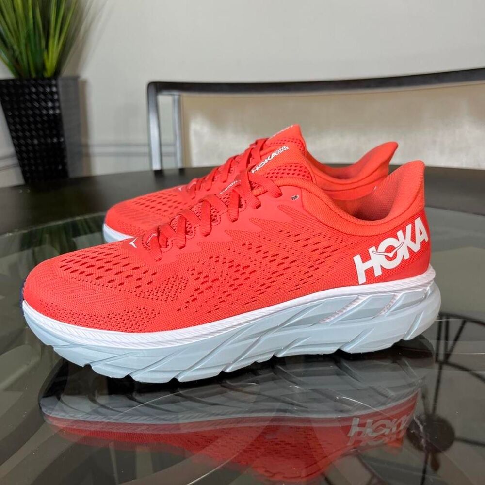 Hoka-one-one Women's Orange and Red Trainers